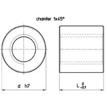 TR 25x5 L (lijevo) trapezna matica HSN (bronca, cilindrična), CONTI -2 | Tuli.hr