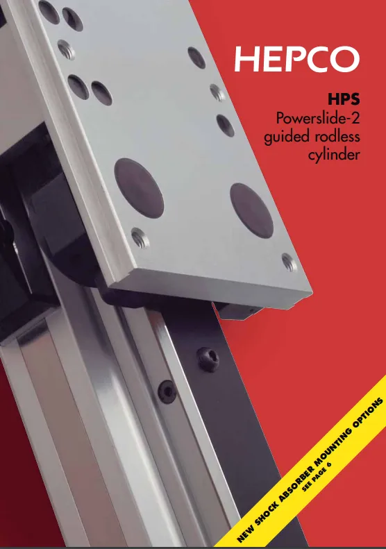 HPS Pneumatic Linear Actuator Catalogue hepcomotion-naslovna